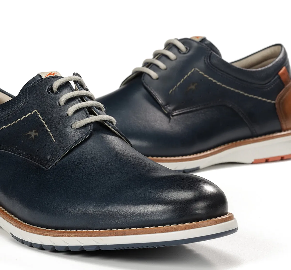 Fluchos Taylor F1978 scarpe uomo blu cuciture