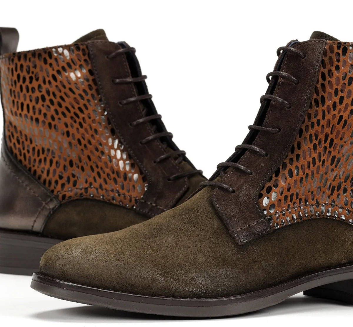 Fluchos Harvard D8709 stivaletti donna verdi autunno