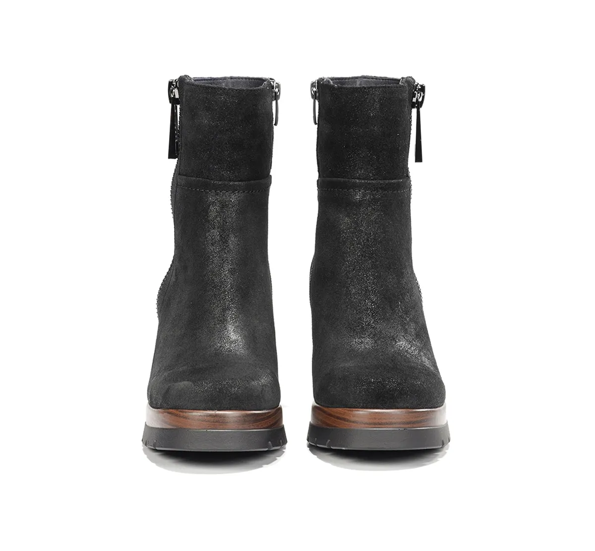 Fluchos Safe D9413 stivaletti neri zeppa comodi