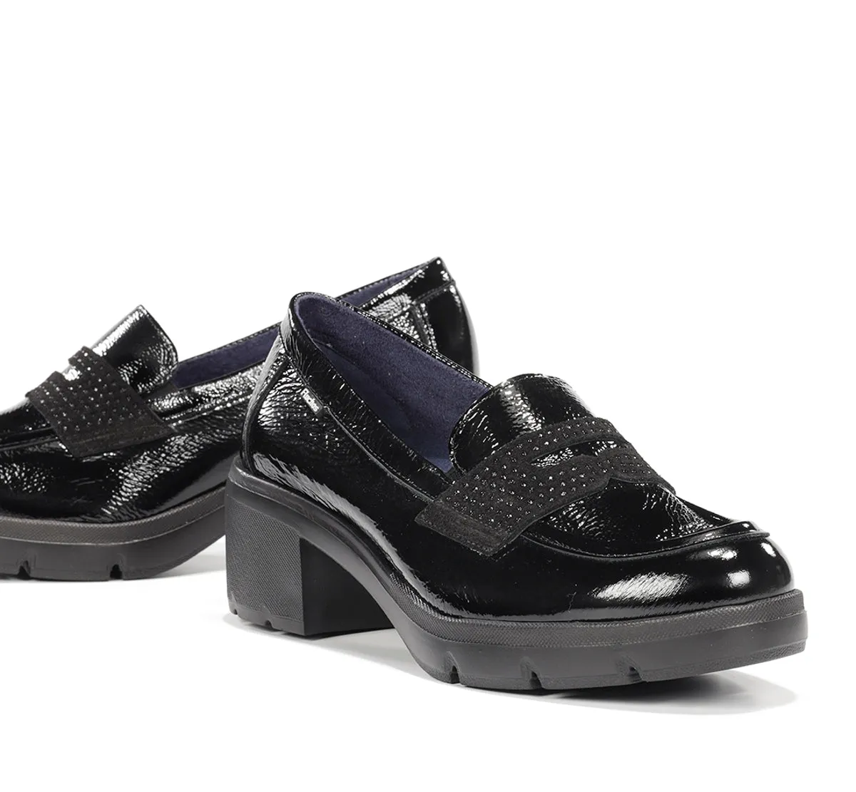 Fluchos Fugaz F2517 mocassini donna neri platform