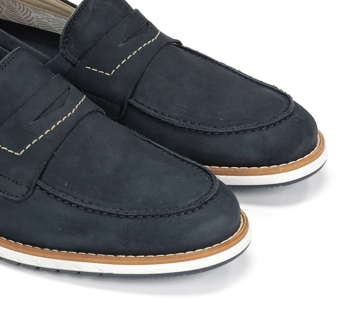 Fluchos Taylor F1980 mocassini uomo blu casual