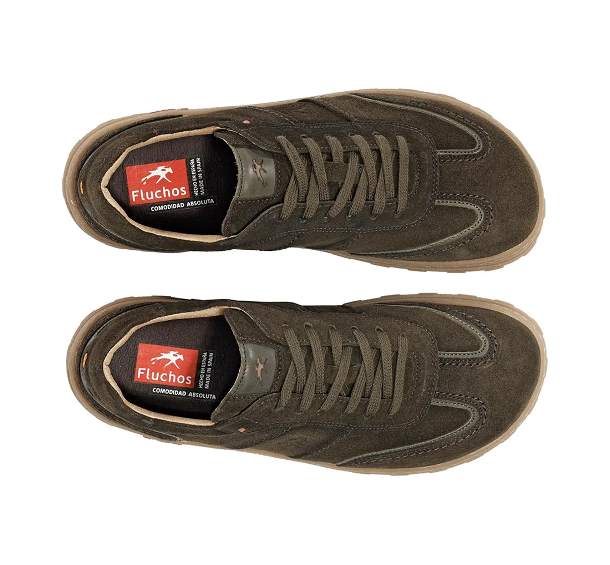 Fluchos Jerry F2502 sneakers uomo verdi pianta larga