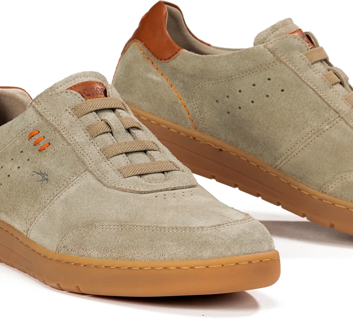Fluchos Leo F1723 sneakers uomo verdi suola retro