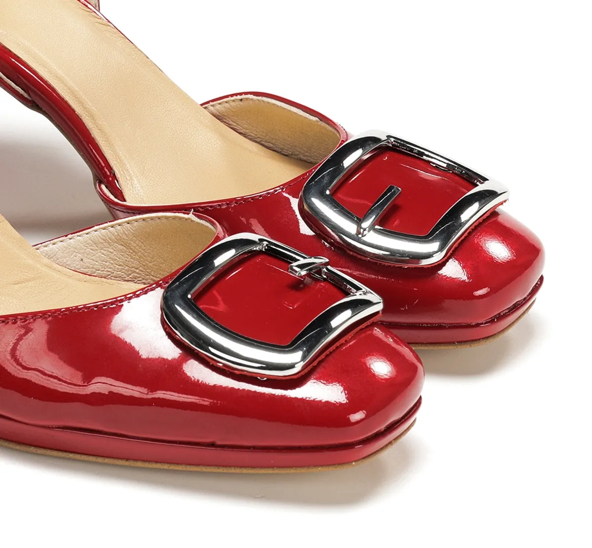 Fluchos Karla D9264 sandalo rosso tacco trapezio