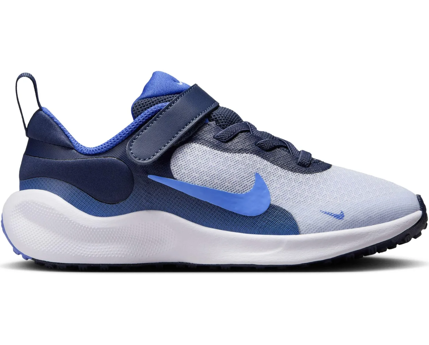 Nike Revolution 7 scarpe bambini velcro grigio blu