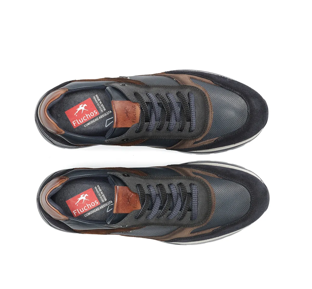 Fluchos Louis F1959 sneaker uomo blu pelle