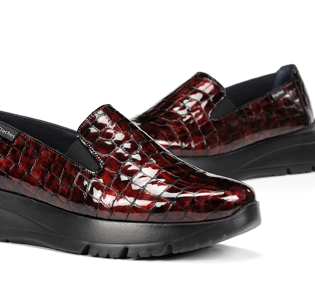 Fluchos Eira F2159 slip on donna rosso sportiva