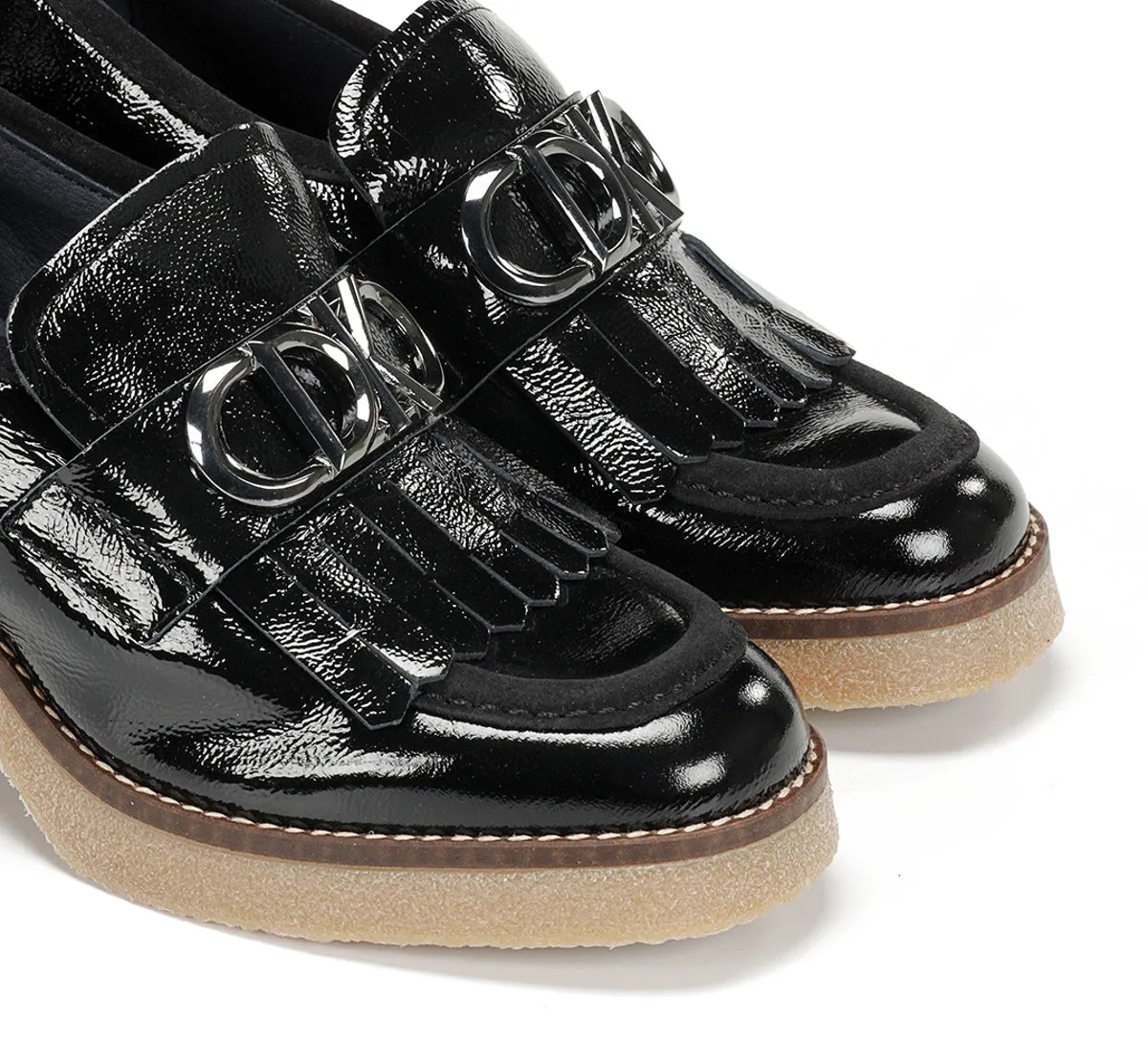 Dorking Oprah D9352 Mocassino Donna Nero Tacco Medio