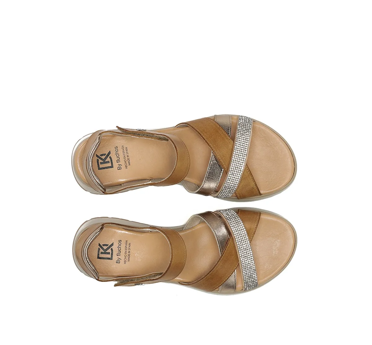 Fluchos Ter D9728 sandalo donna marrone pelle