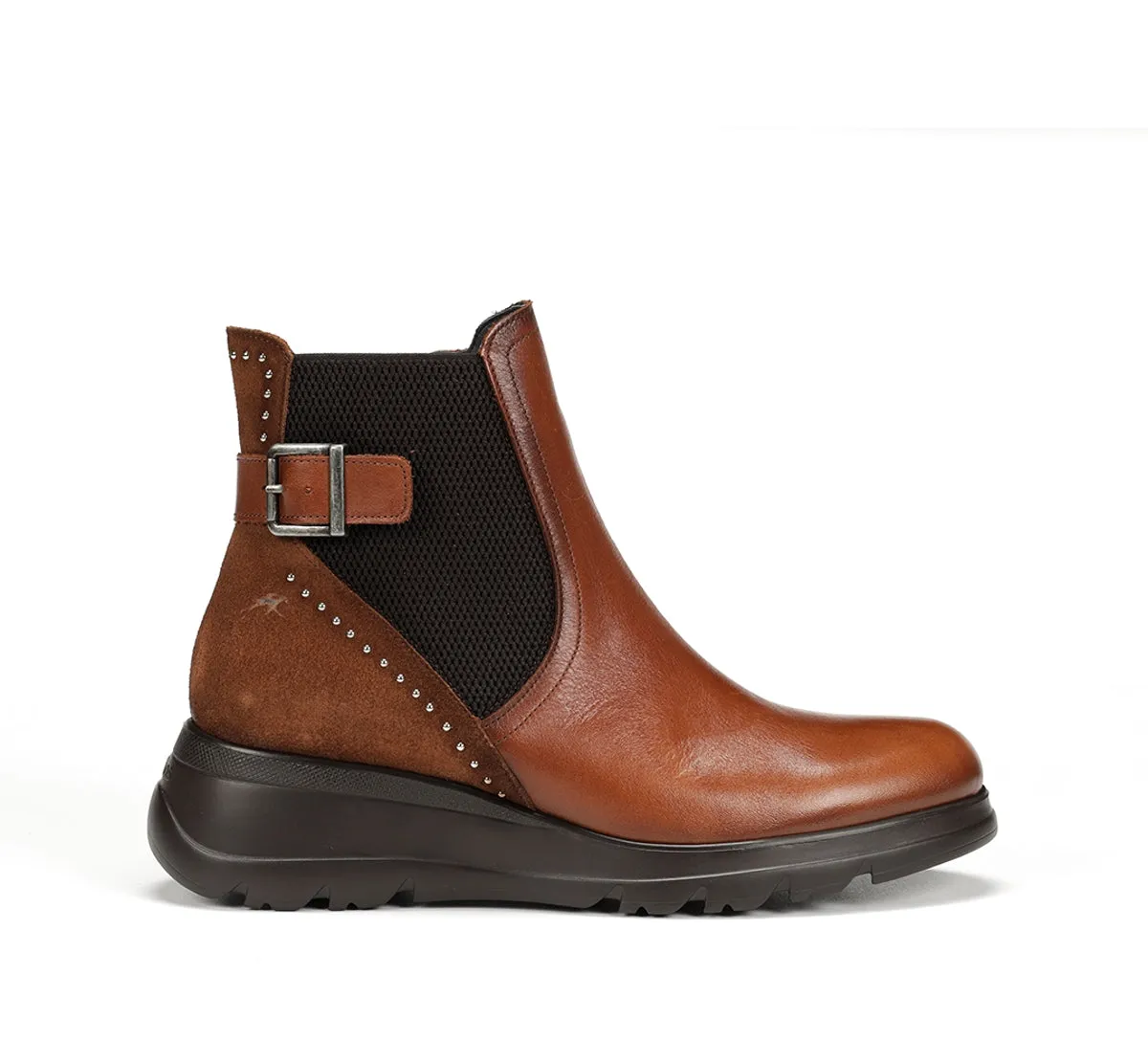 Fluchos Mellea F1529 stivaletti donna marrone con zeppa