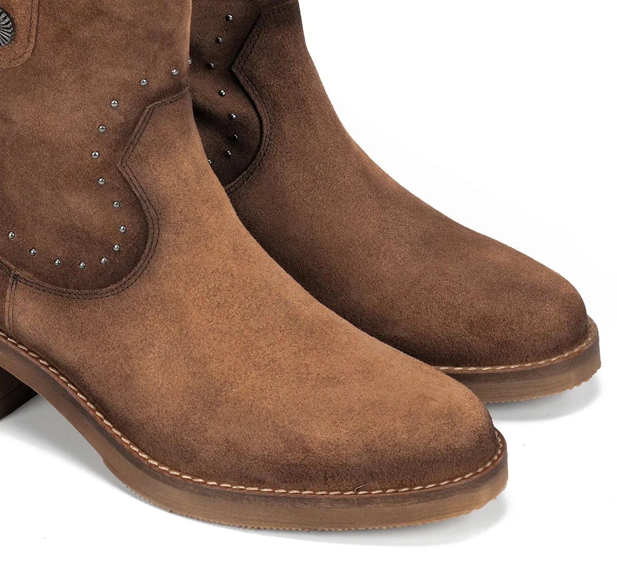 Fluchos Layla D9549 stivaletti donna marrone tacco basso