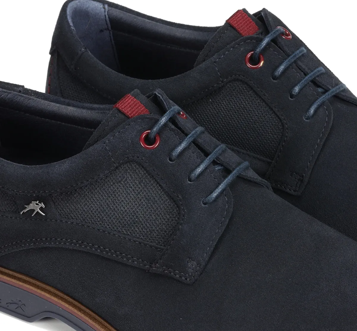 Fluchos Tristan F1857 scarpe uomo blu pianta larga