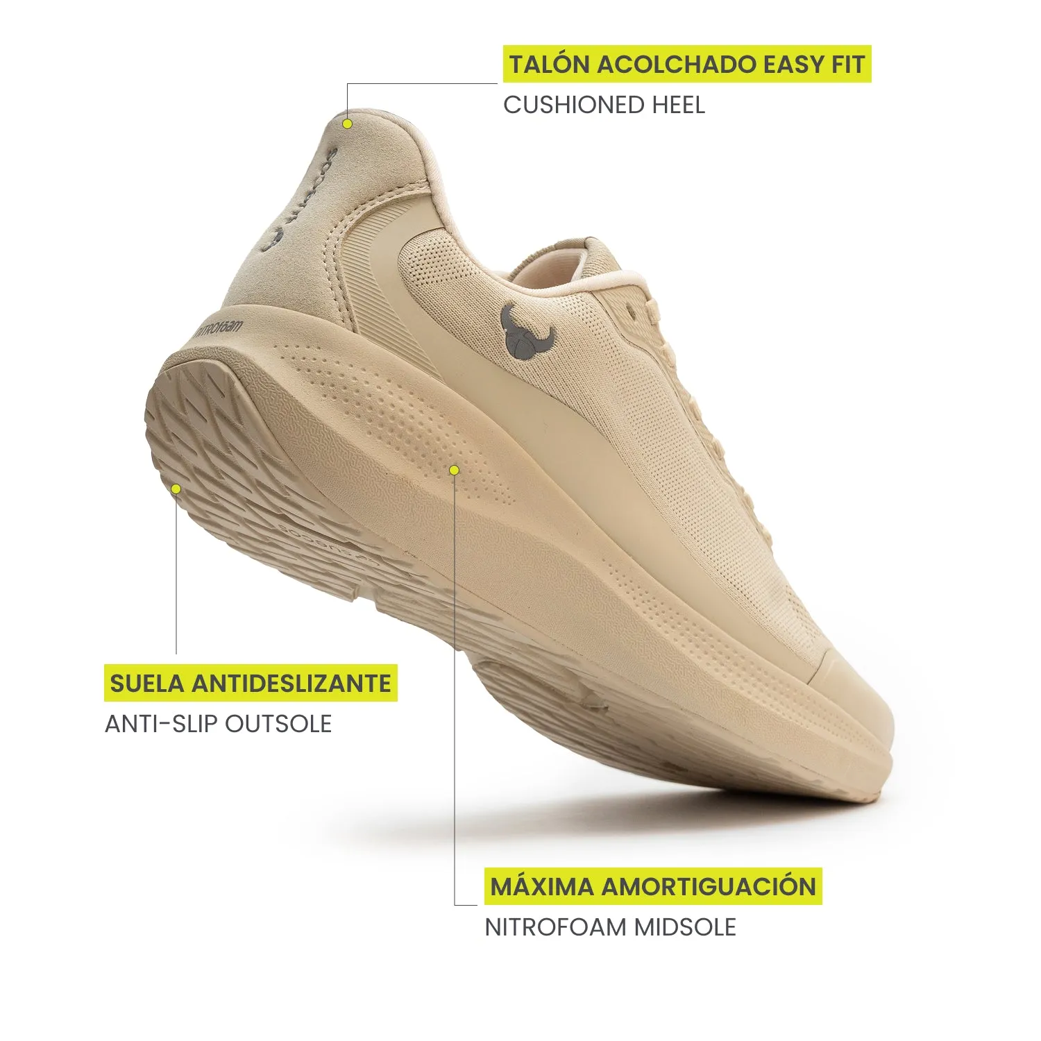 Suecos Aura Beige scarpe da lavoro beige traspiranti