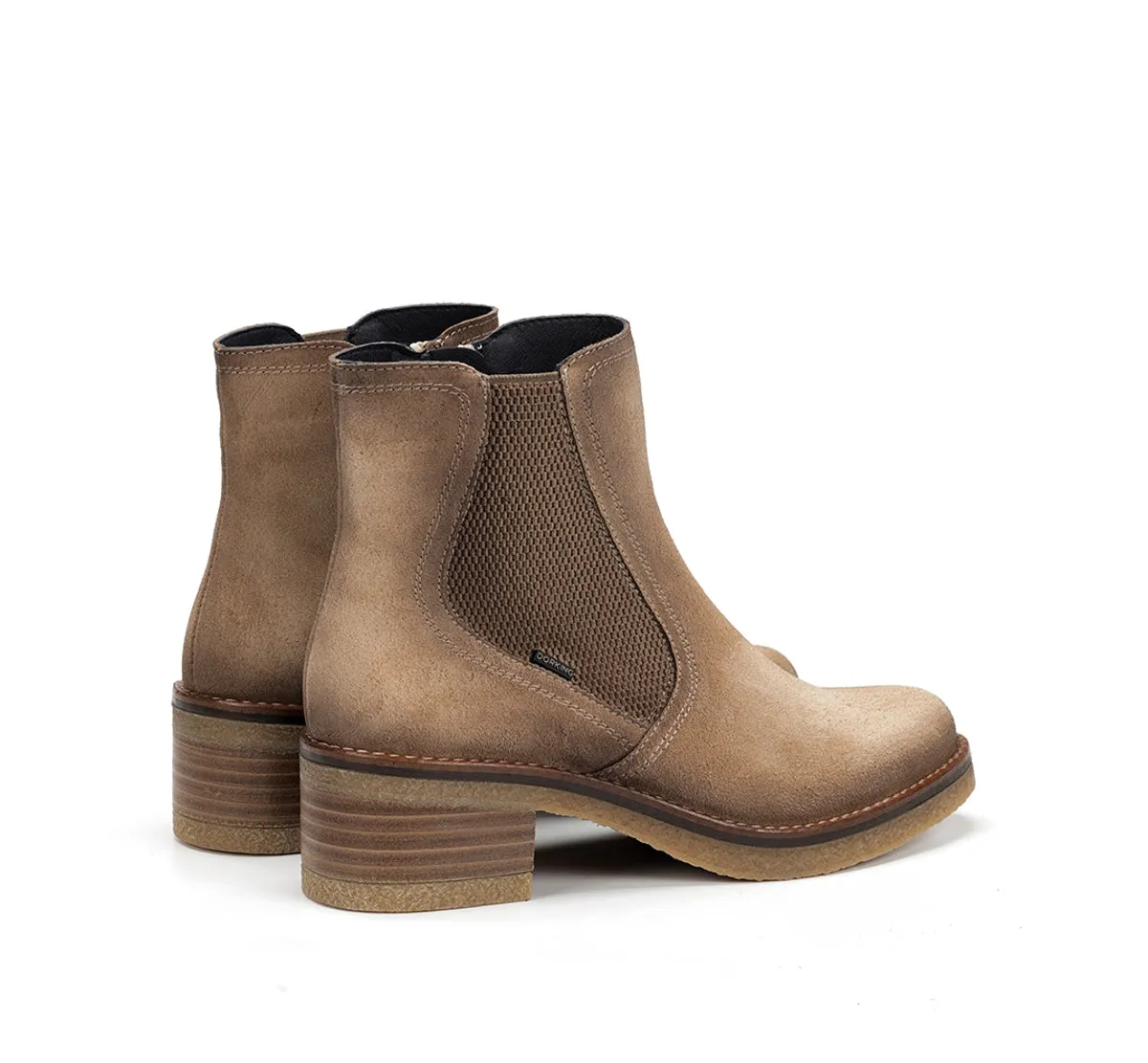 Dorking Lucero D9542 stivaletti donna taupe tacco