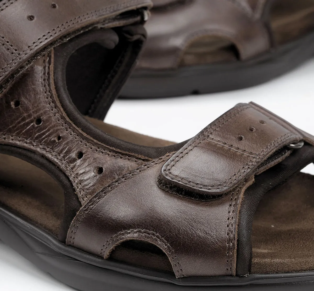 Fluchos Dozer F1201 sandali marroni uomo velcro