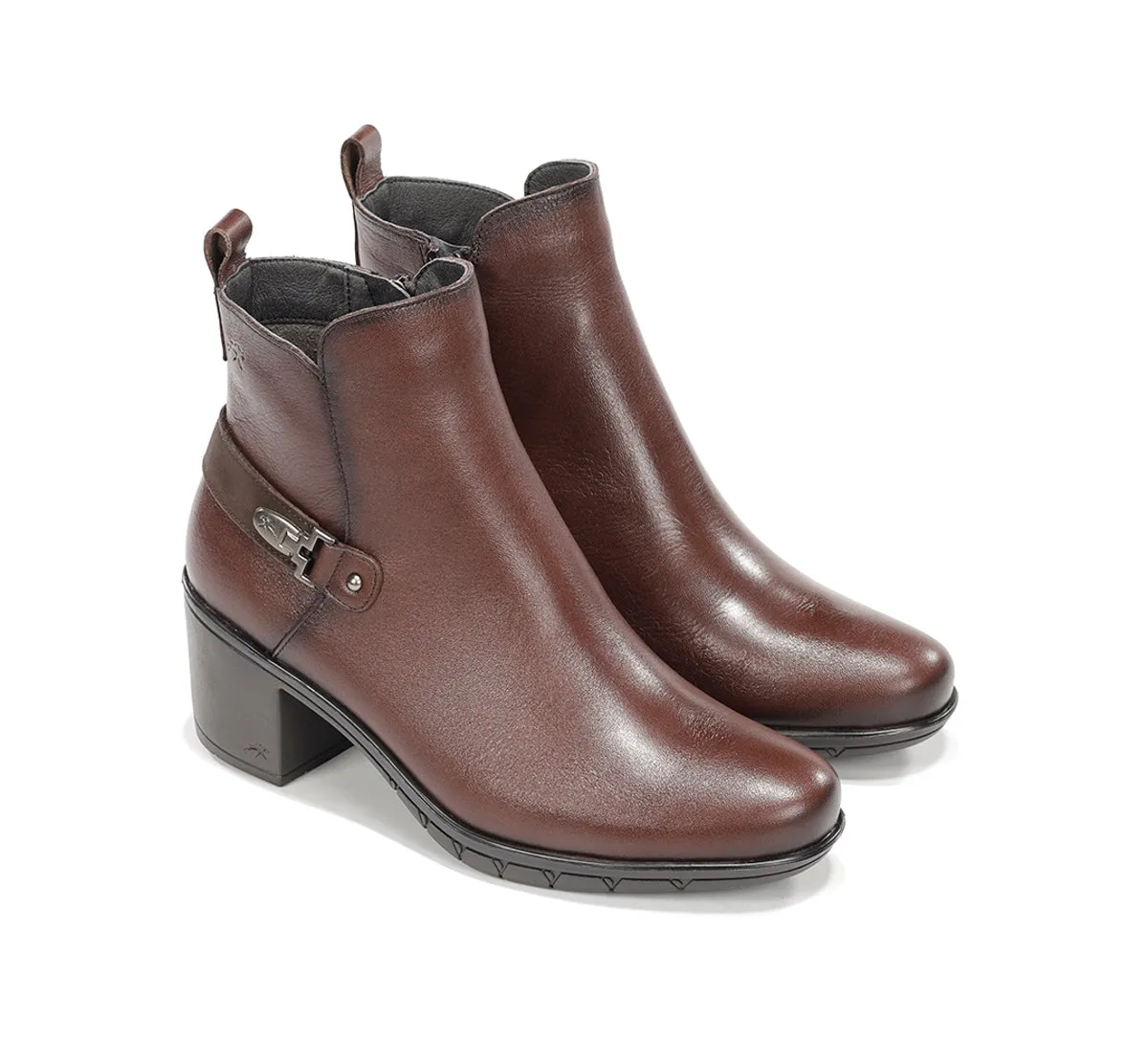 Fluchos Nydia F1798 Stivaletti Donna Marroni Eleganti
