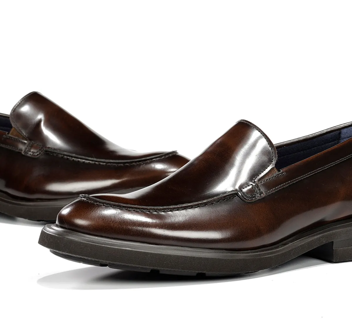 Fluchos Belgas F1223 mocassini uomo marrone pelle