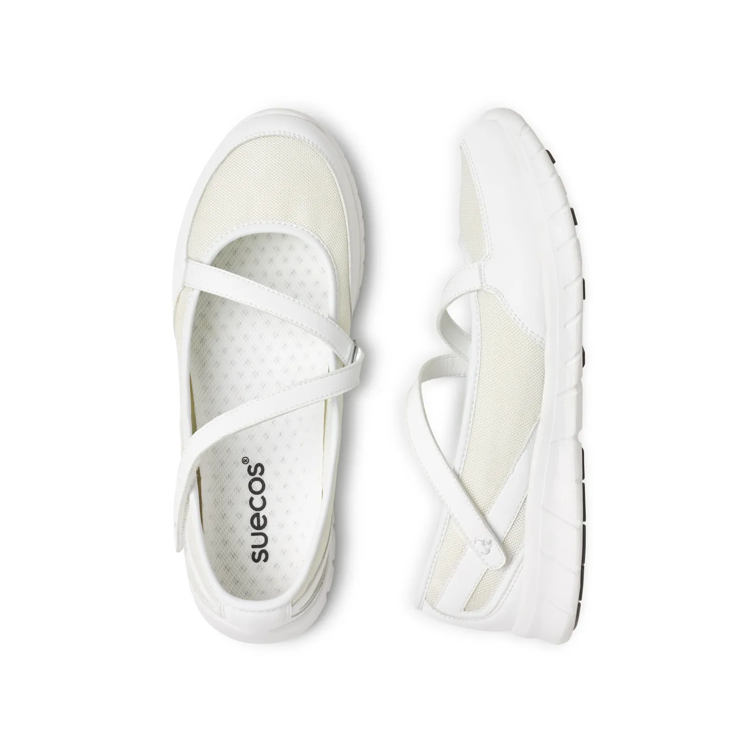 Suecos Frida Ballerine Bianche Traspiranti