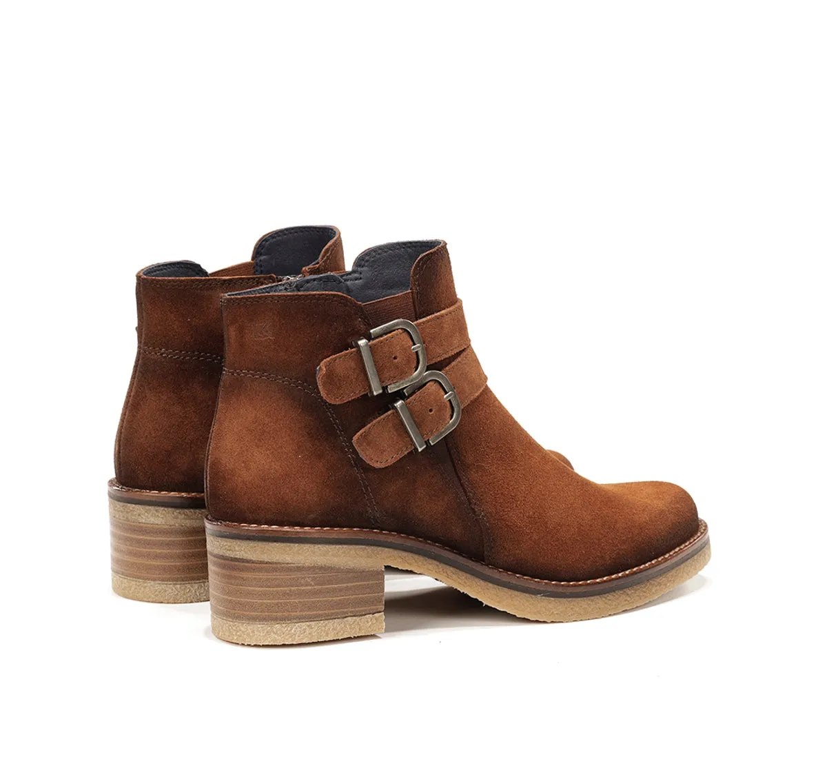 Fluchos Lucero D9741 stivaletti donna marrone crepe