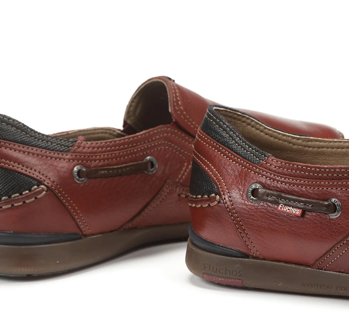 Fluchos Mariner 9883 slip on uomo rosse artigianali