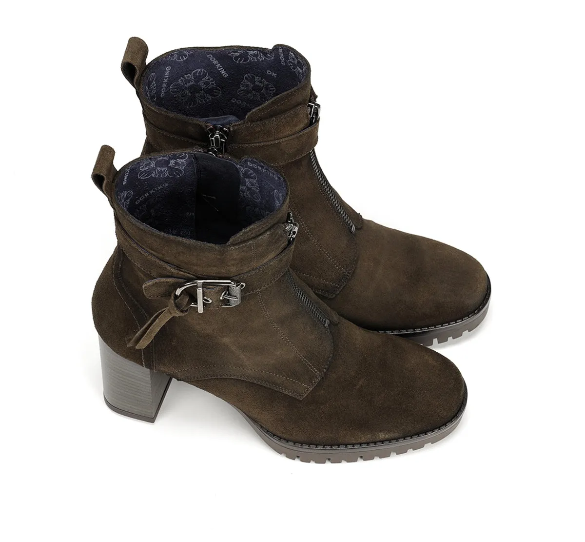 Fluchos Evie D9163 stivaletto donna verde con plateau