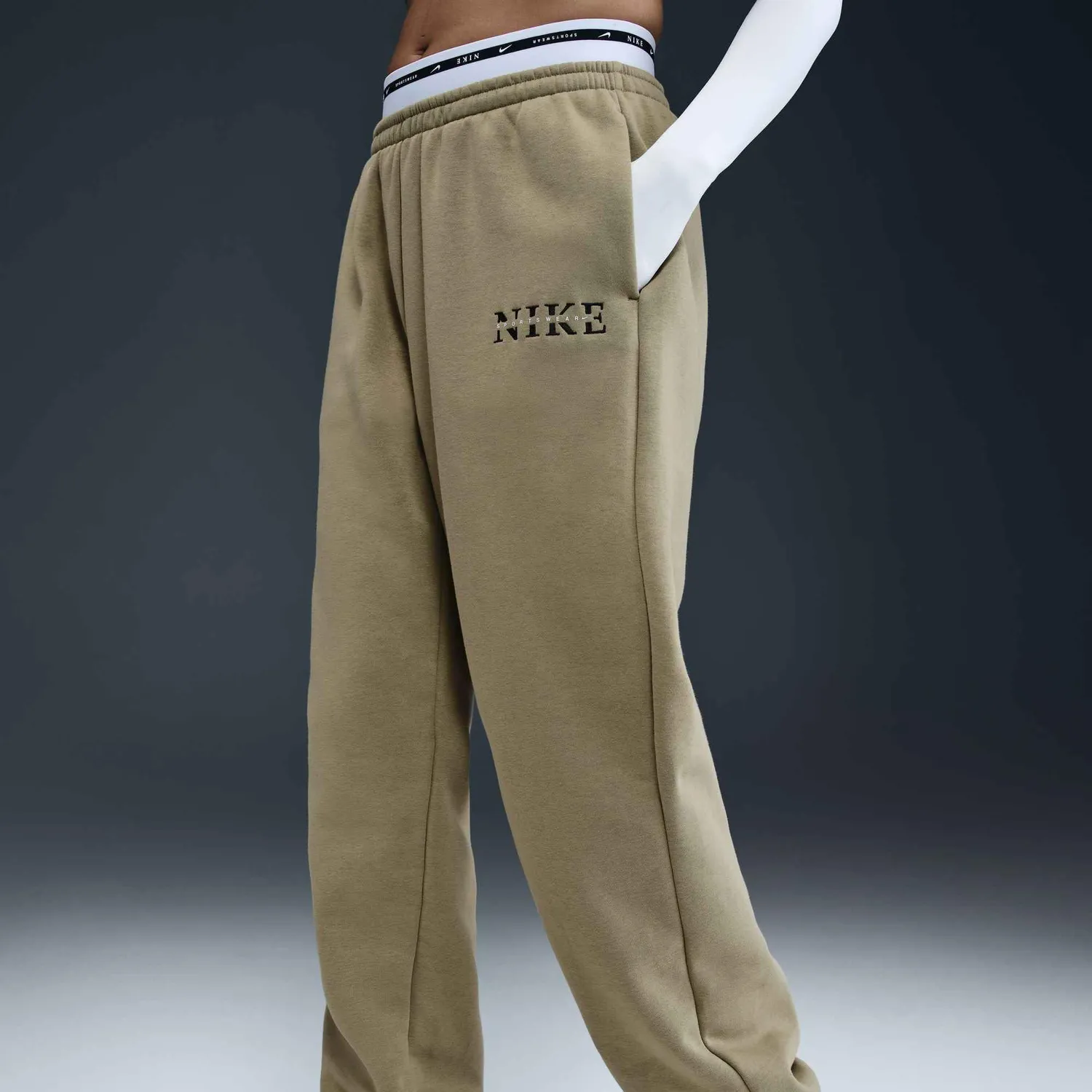 Nike Phoenix Fleece pantaloni donna XS vita alta in cotone
