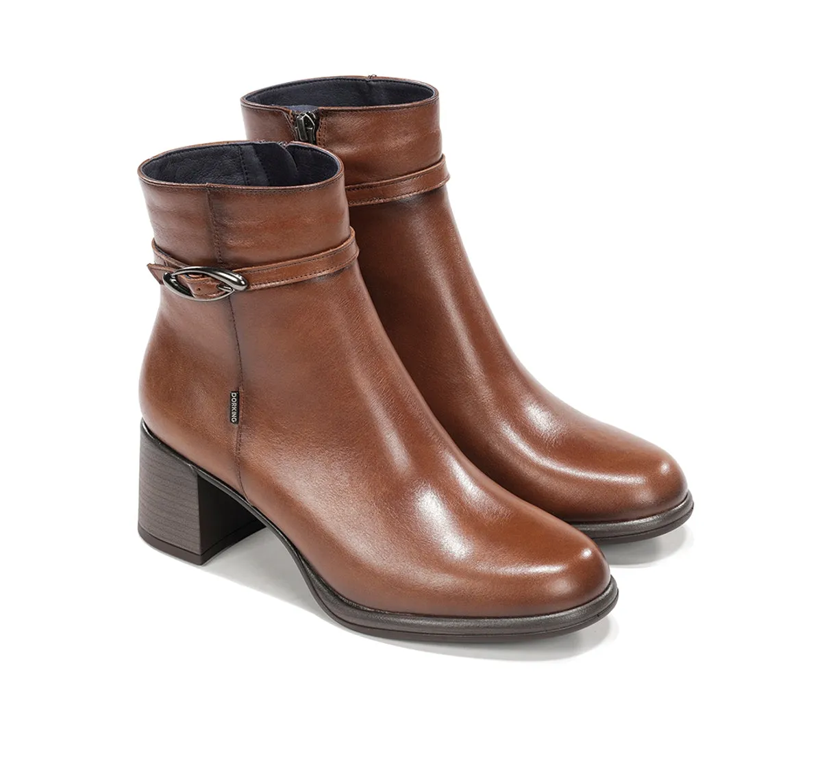 Fluchos Frixe D9816 stivaletti donna marroni tacco