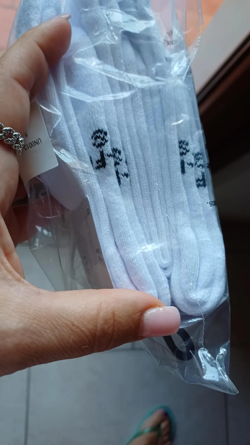 Nike Socks calze sportive unisex 3 paia cotone bianche