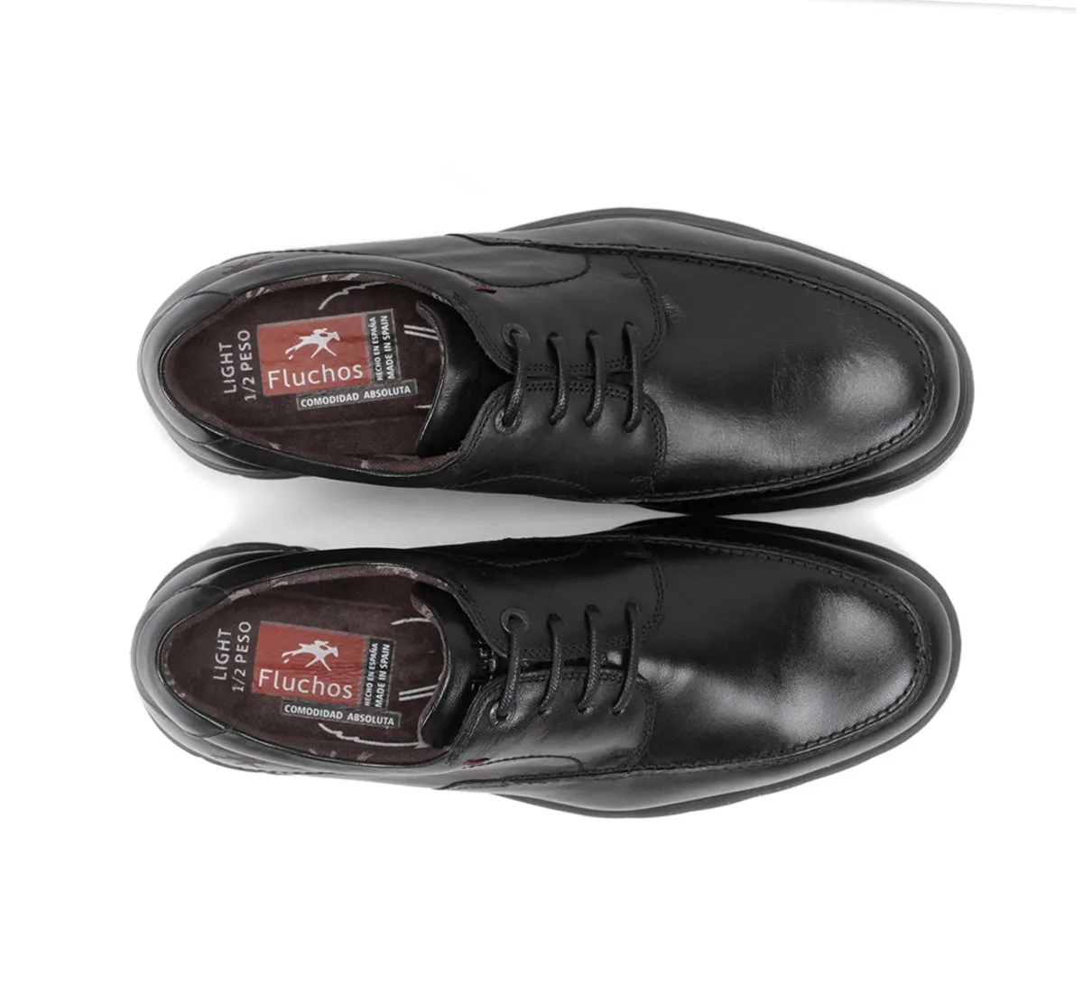 Fluchos Zeta F0602 scarpe uomo nere classiche