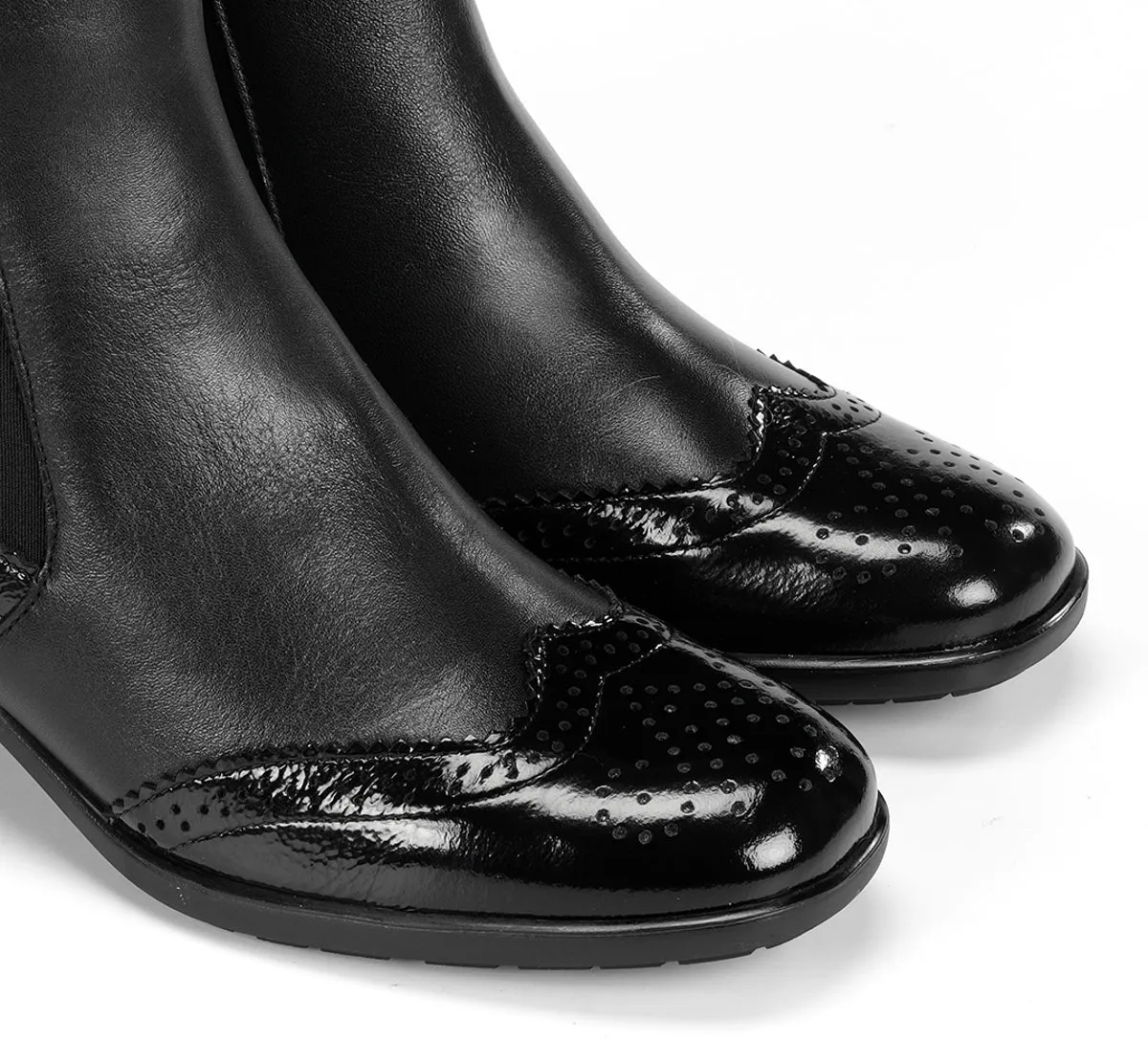 Fluchos Dorking Ikia D9368 tronchetto nero fibbie
