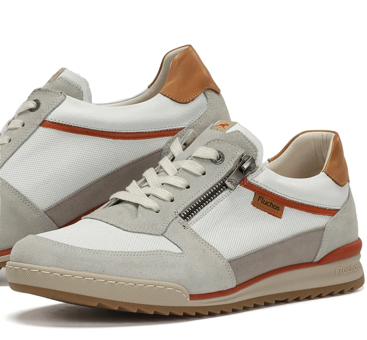 Fluchos Elder F2385 Sneakers Uomo Grigie Pianta Larga
