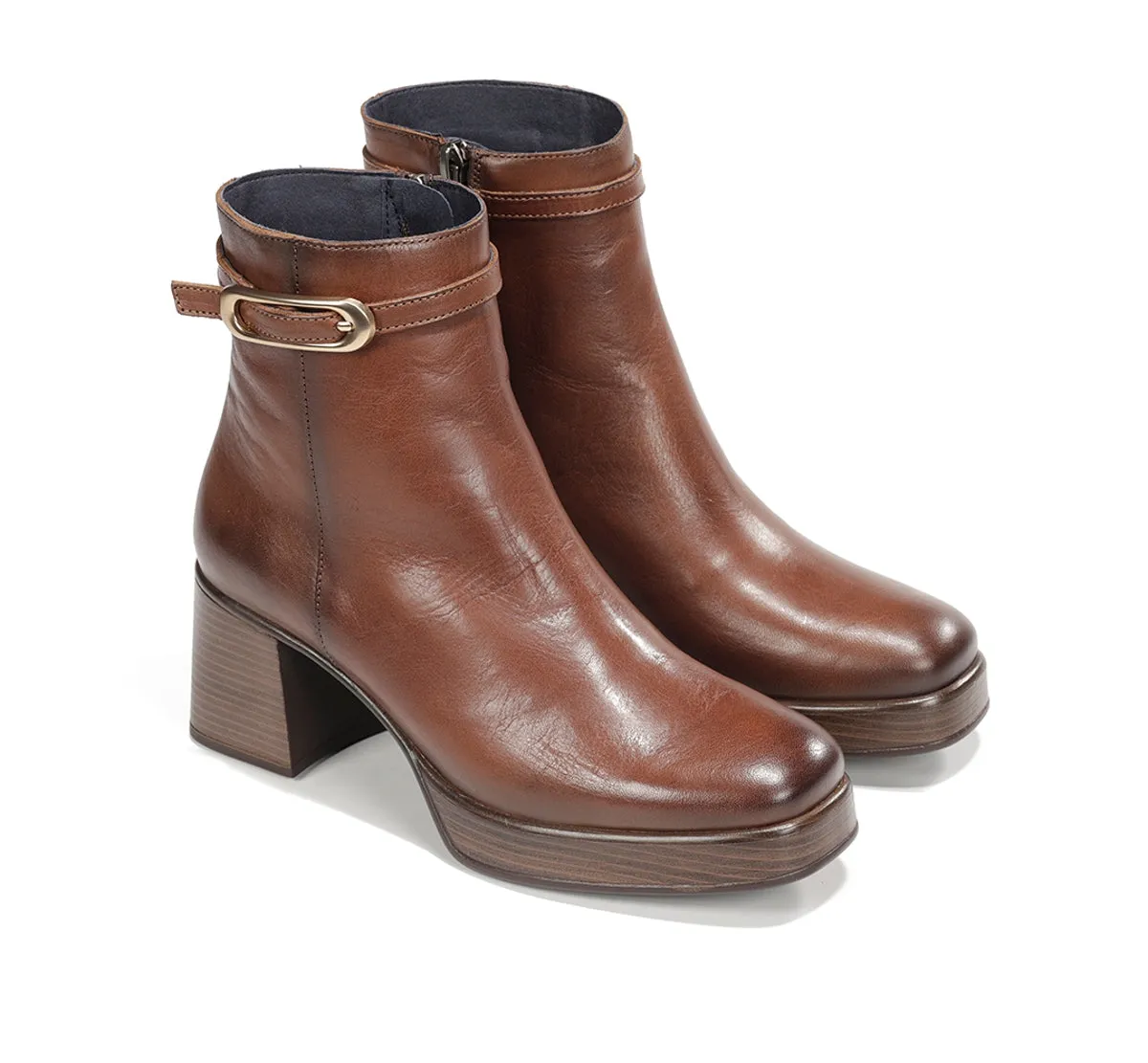 Fluchos Cristel D9733 stivaletti marrone donna