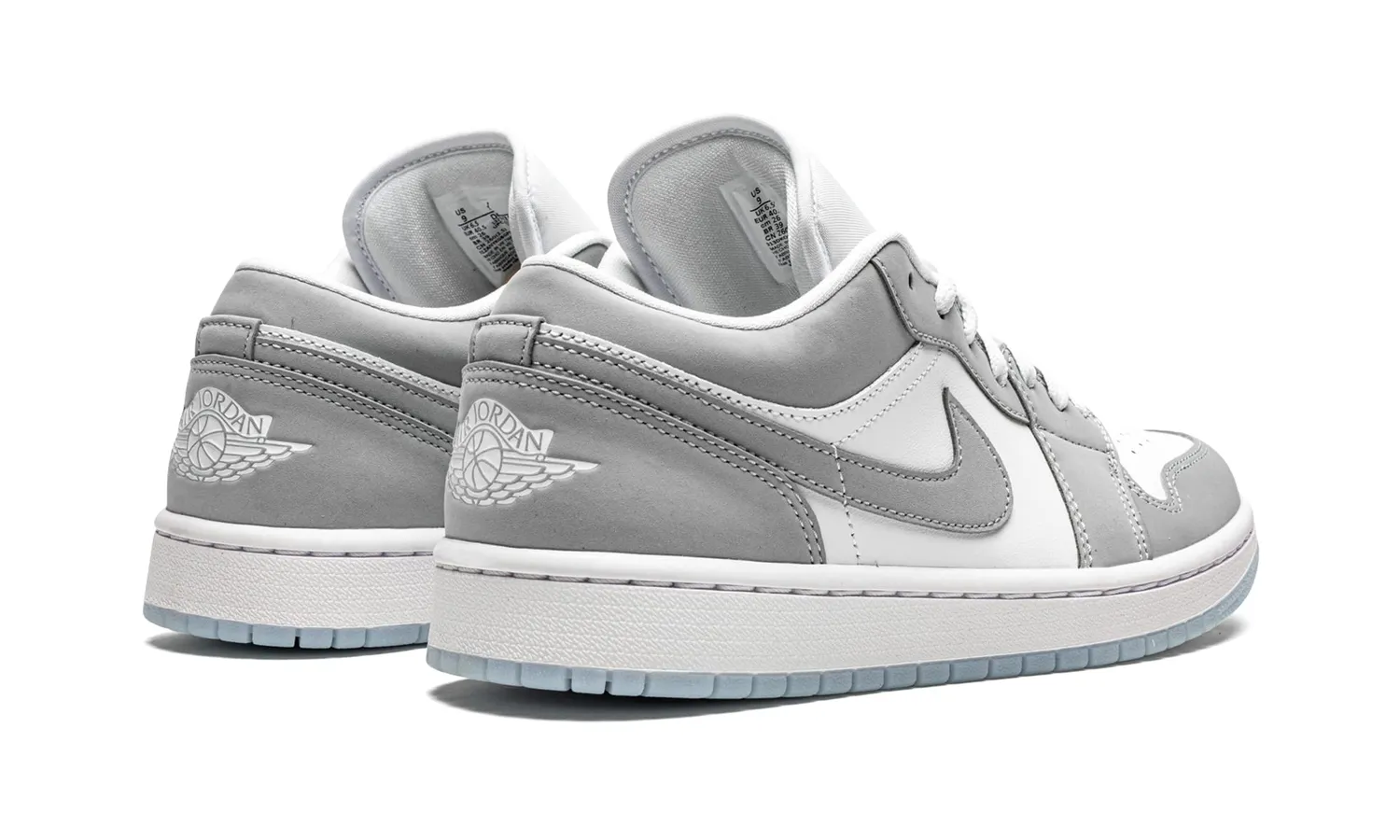 Nike Air Jordan 1 sneaker basse donna bianco grigio