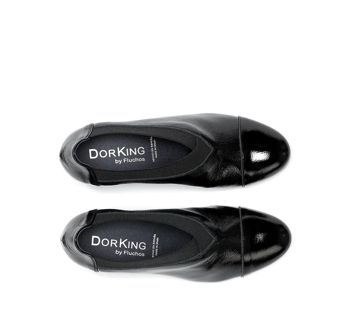 Fluchos Geminis D8638 scarpe donna nero tacco medio
