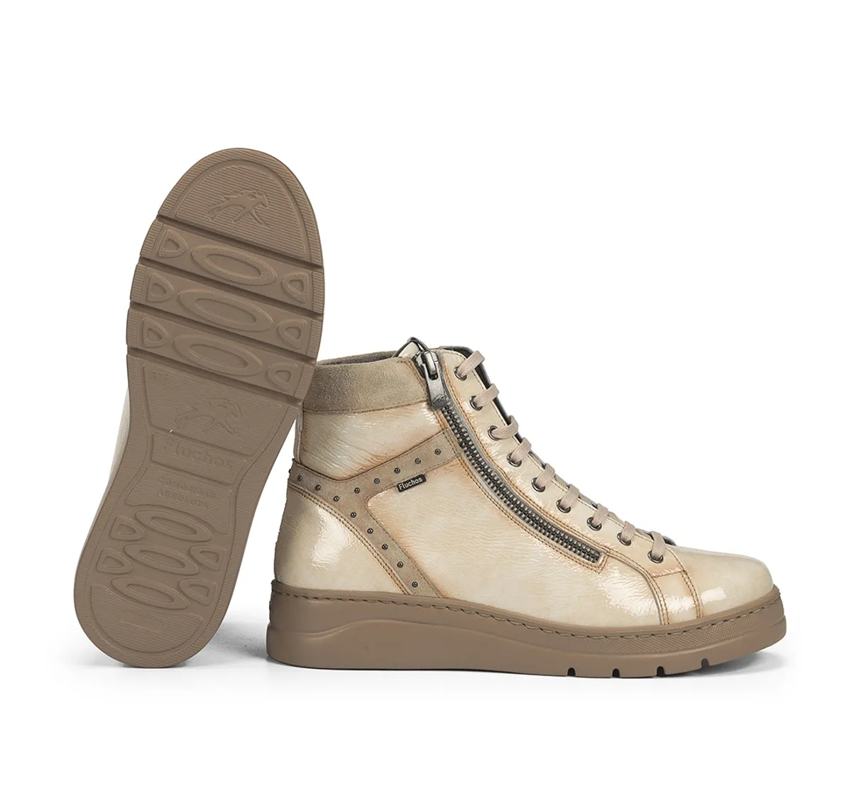 Fluchos Pompas F2250 stivaletti donna taupe