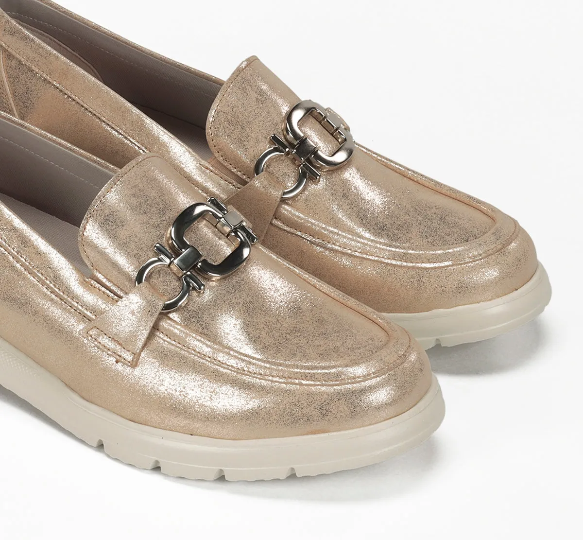 Fluchos Gladis F2282 mocassino donna oro