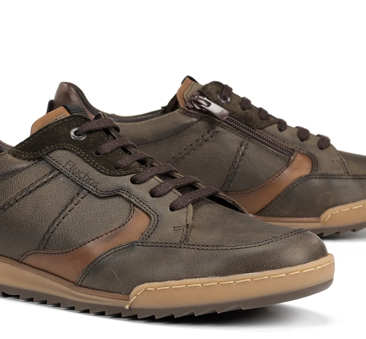 Fluchos Elder F2273 sneakers uomo verdi eleganti