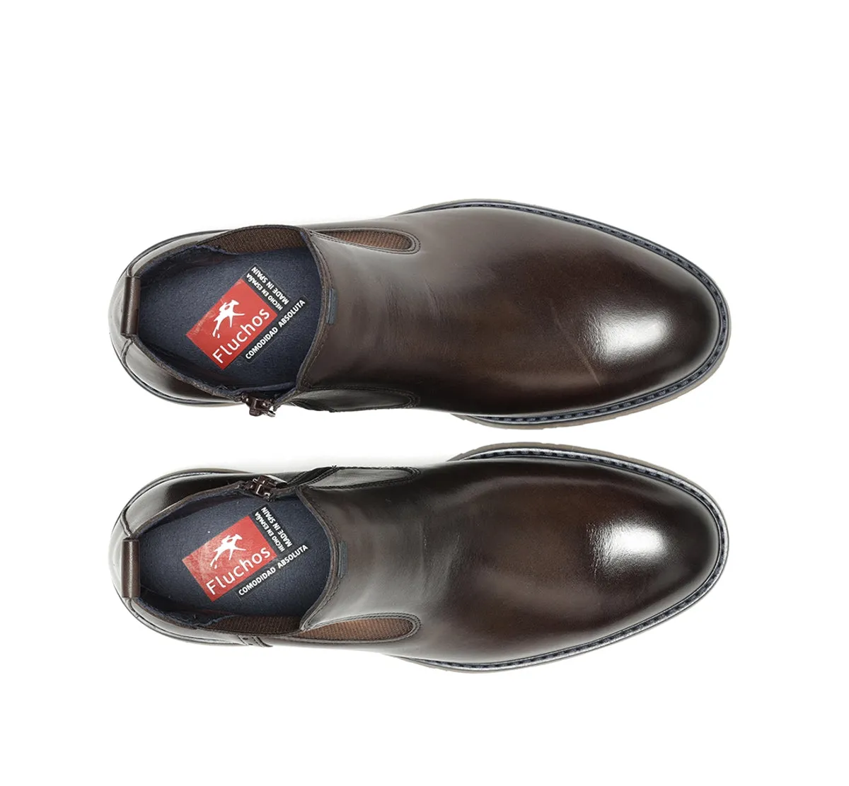 Fluchos Ulrich F1873 stivaletti uomo marrone pelle