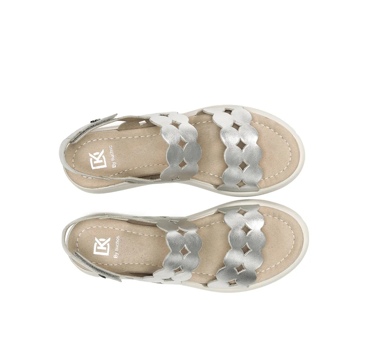 Dorking Slam D9291 sandali donna argento fibbia