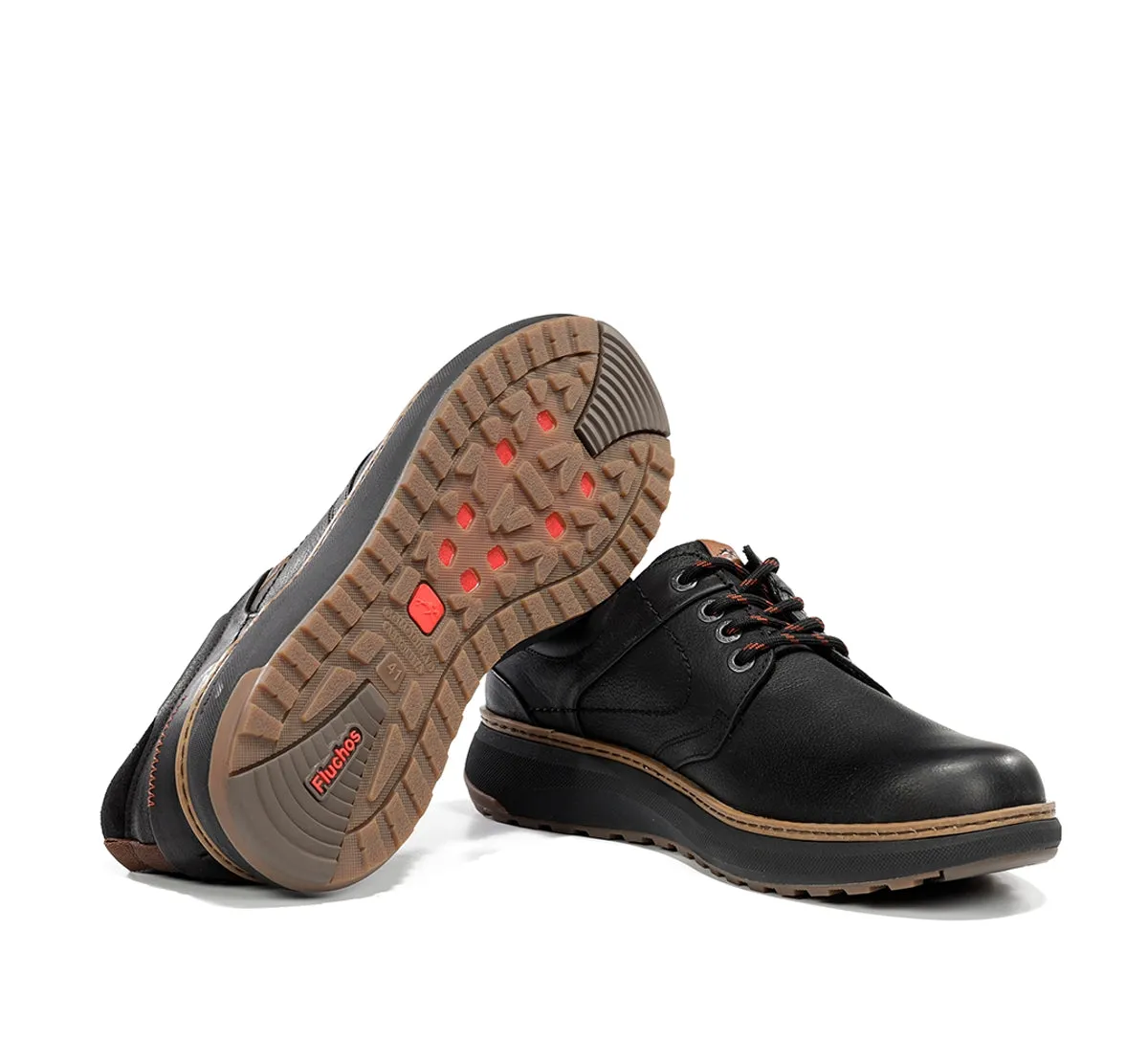 Fluchos Wildford F2535 scarpe uomo nere pelle