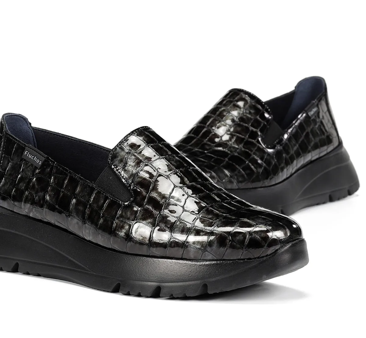 Fluchos Eira F2159 slip on donna grigie senza lacci