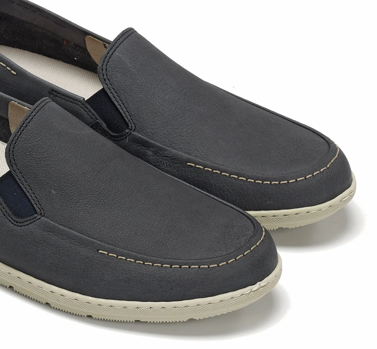 Fluchos Andy F2370 slip on uomo blu tacco quadrato