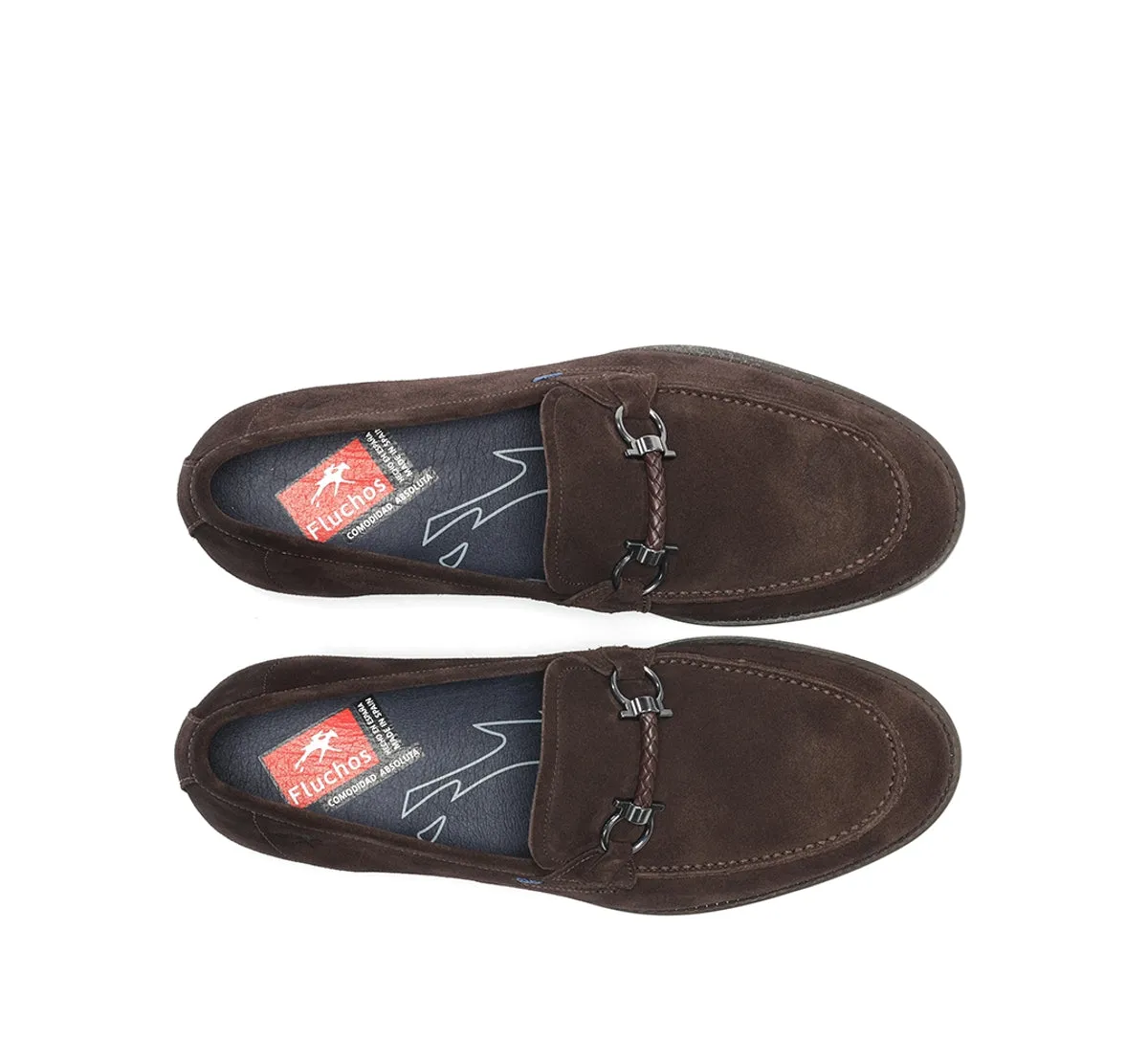 Fluchos Henri F1930 mocassino uomo marrone pelle