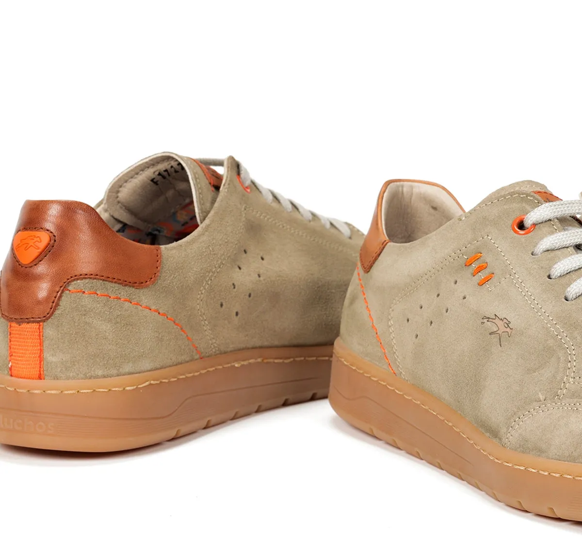 Fluchos Leo F1722 scarpe uomo beige suola caramel
