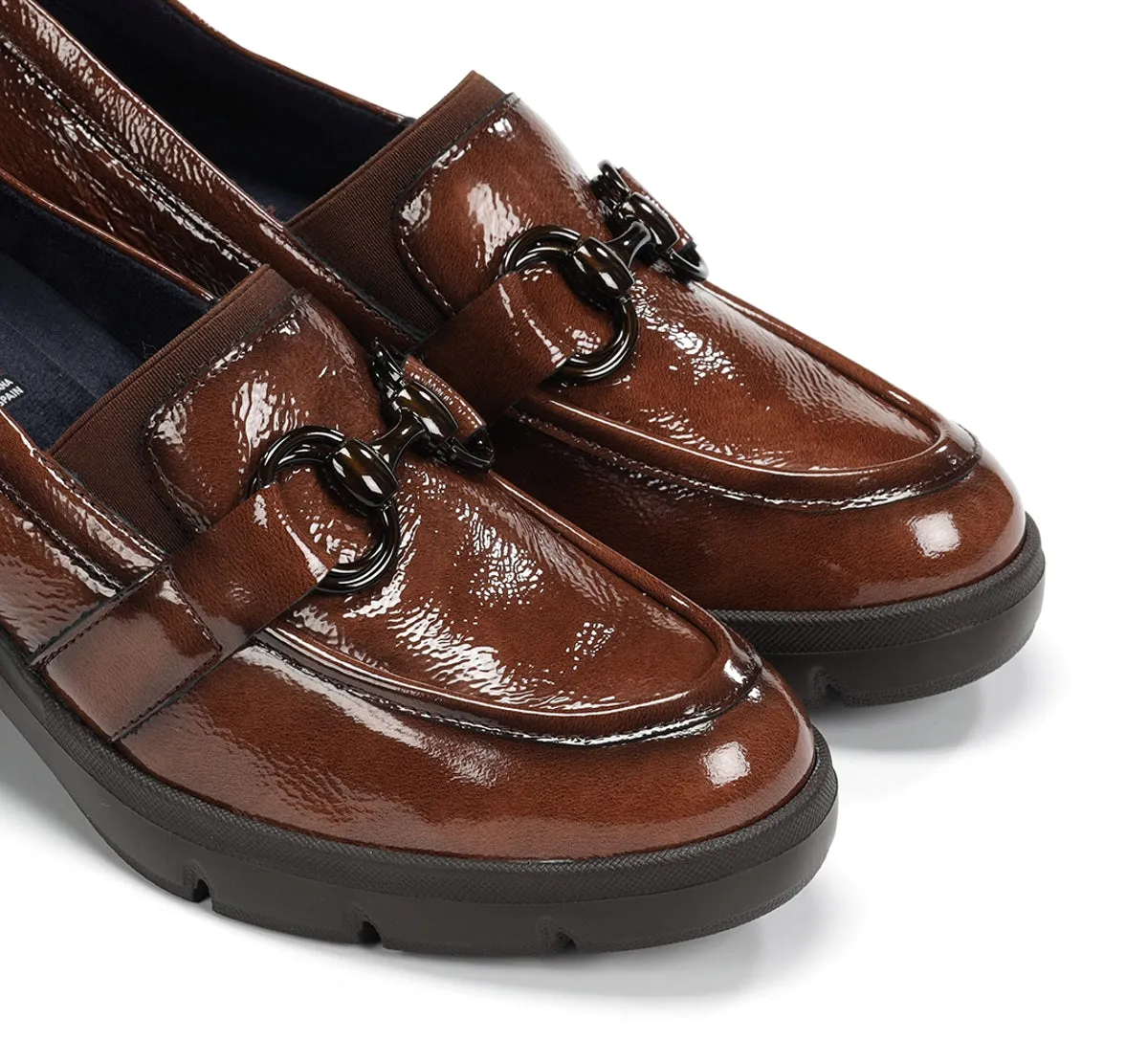 Fluchos Fugaz F2111 mocassini donna marrone tacco