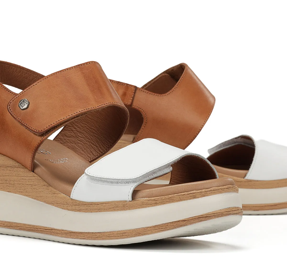 Fluchos Prince D9643 Sandali Donna Bianchi Platform