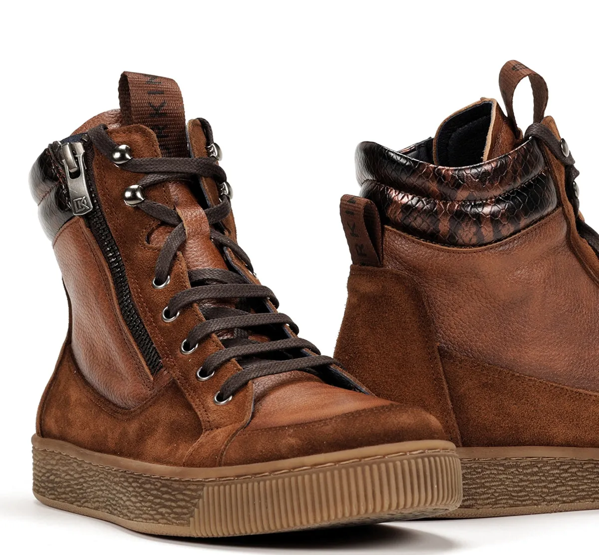 Dorking Deli D8910 sneakers donna marroni retrò