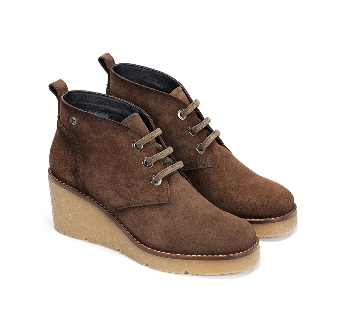 Fluchos Lalie D9357 scarpe marroni zeppa comoda