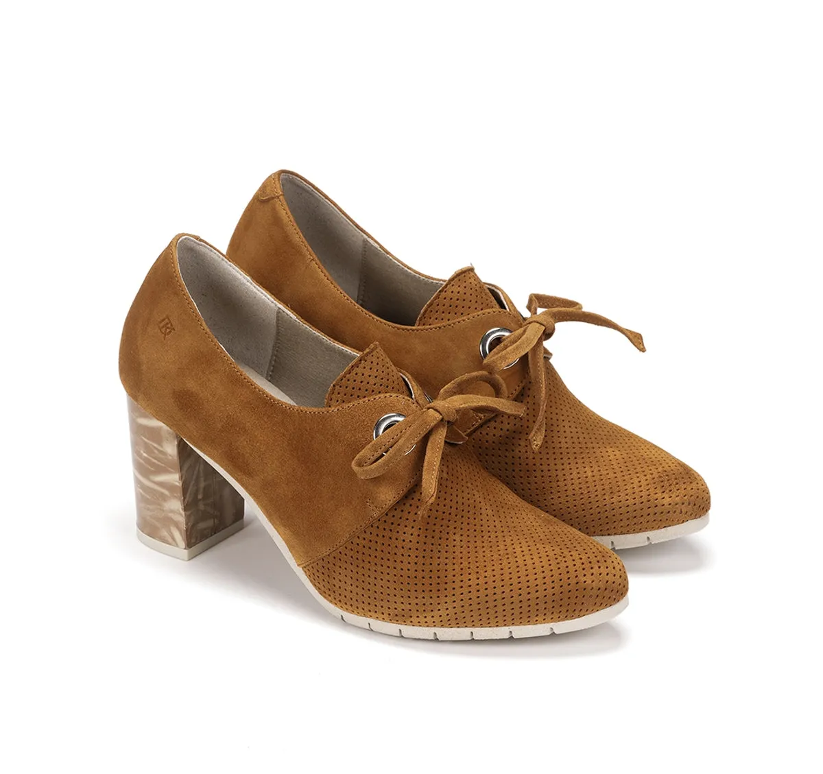 Fluchos Dorking Tian D8738 decollete tacco marrone