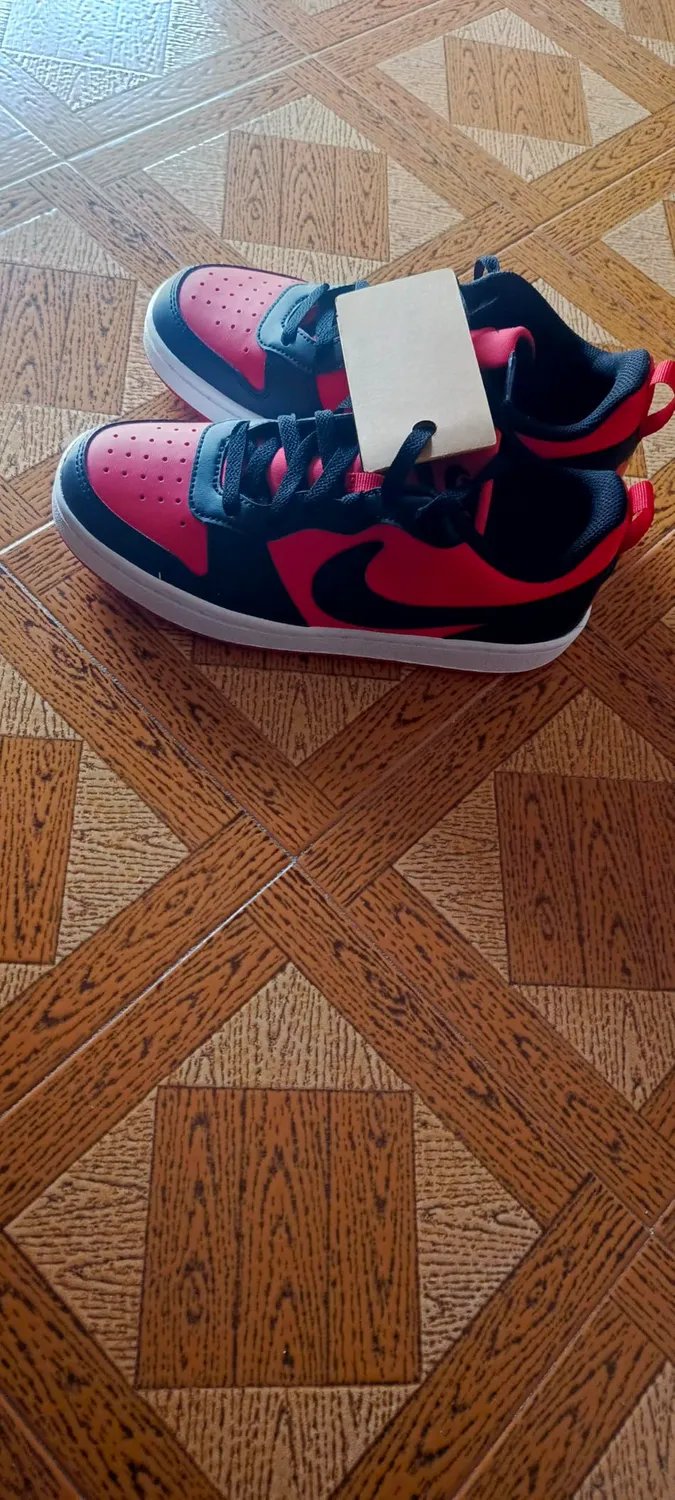 Nike Court Borough Low scarpe ragazzo bianche pelle
